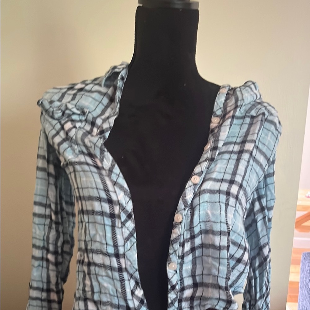Plaid Button Down Kids Shirt